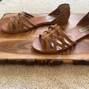 Steve Madden Tan Leather Sandals